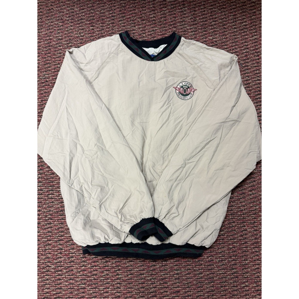 Vintage 1998 US Open Golf Windbreaker Holloway The Olympic Club Pullover Mens L